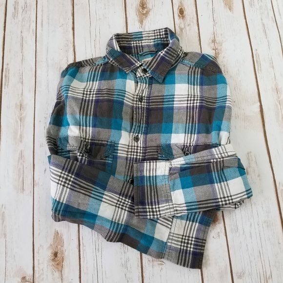 Mossimo Supply Co. Other - M Mossimo Blue & White Plaid Button Down Top